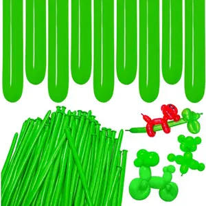 Valentine's Day Gift Long Balloons Green 260 Thick Latex for Balloon Arch Twisting Magic Party Wedding Christmas Decoration Rubber