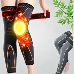 2 Pcs Mugwort Knee Protector - Non-Slip Strap for Men Women Seniors Cold Leg Issues,360° Surrounding Protection,Basketball Cycling Sport