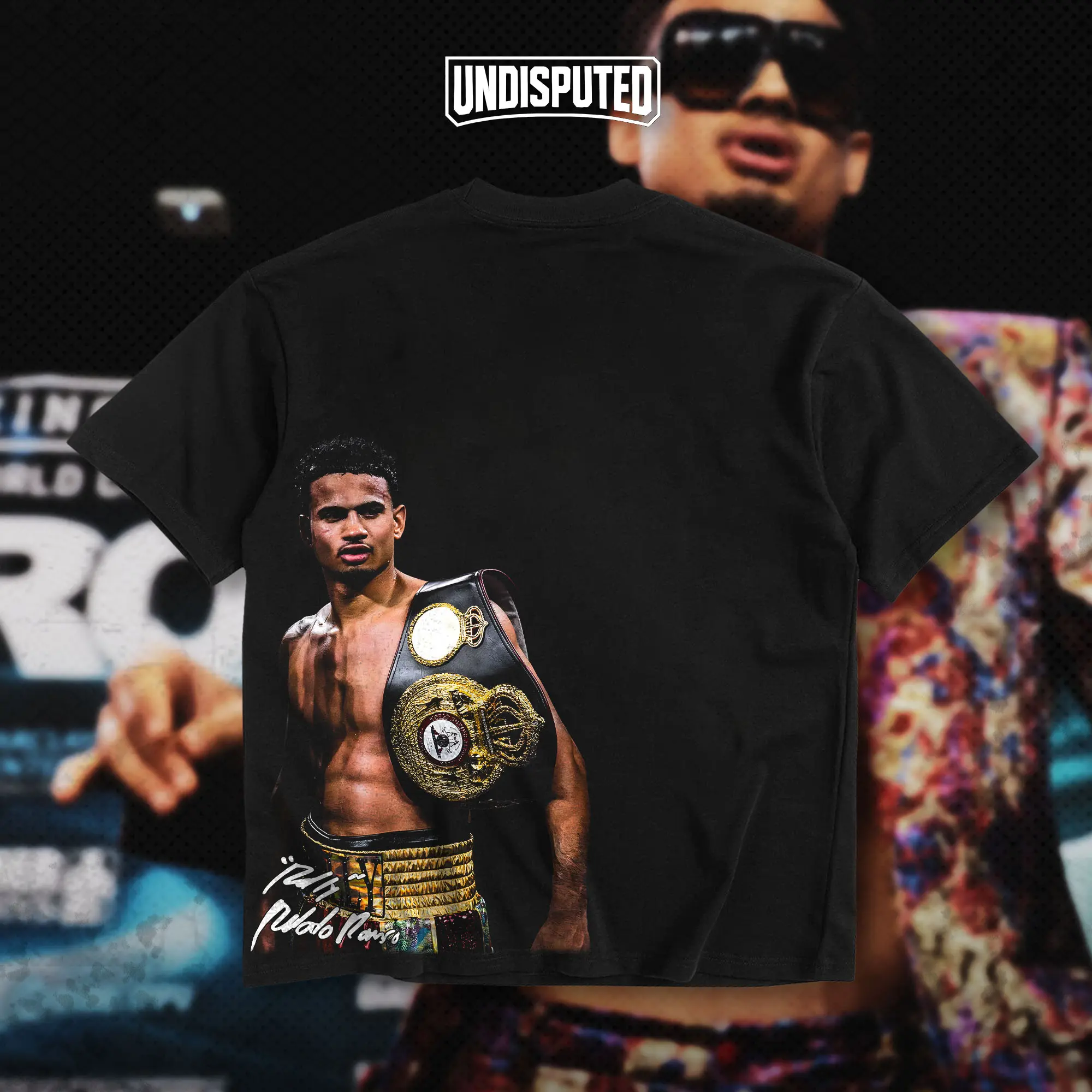 UNDISPUTED Rollando "Rolly" Romero Heavy Cotton T-shirt Rolly Boxing Shirt Fan Apparel Gift For Boxing Fan Menswear Breathable Print