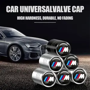 Car Wheel HUB Tire Valve Cap Dustproof Accessories for Bmw M Series, Fit BMW M Performance E36 E39 E46 E30 E34 E53 E90 E60 E70 E92 E93 E83 E84 E87 G01 G11 G12 G20 G30 X1 X2 X3 X4 X5 X6 X7 F30 F20 F10 F15 F16 M3 M4 M5 Car Parts