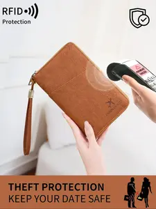 Multi Functional Passport Holder With RFID Shielding, Rfid Anti Theft, Large Capacity Multi Compartment Card Holder, Coin Wallet And ID Card Manager, Durable Black Travel Wallet Suitable For Passports, Cash And Cards, Minimalist Design