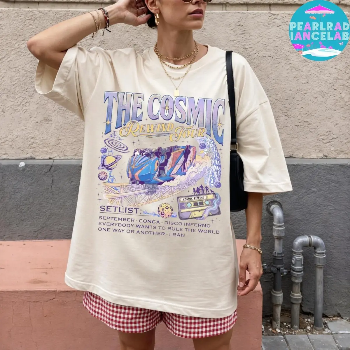 The Cosmic Rewind Tour Comfort Colors T-shirt, Ride Family Matching Trip Tee, Resort Family Trip, Epcot Tour Shirt, Unisex Tee 4