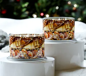 HomeWorx by Slatkin + Co. Set of 2 18oz Oh What Fun It Is Candles