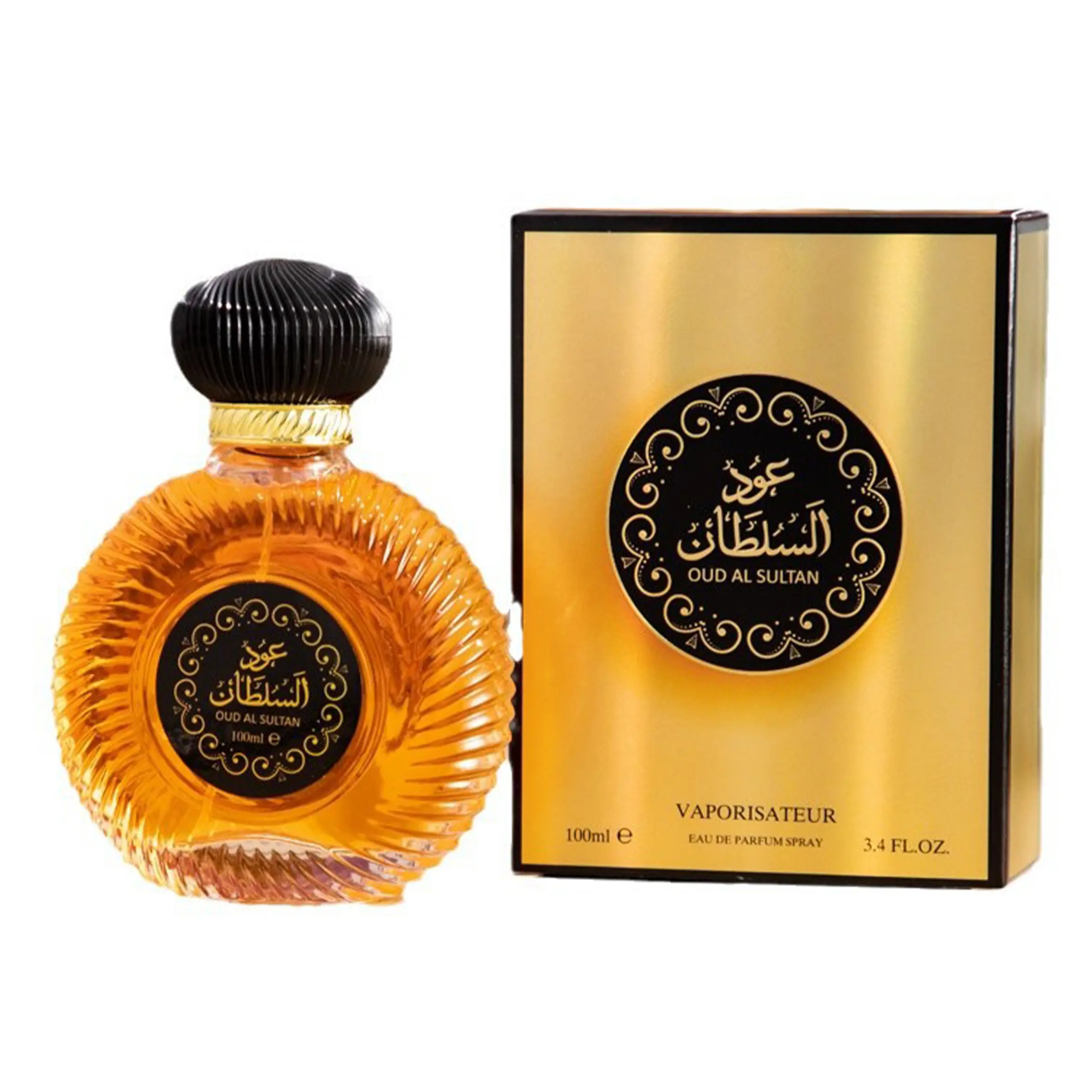 Luxurious Arabian-style men's cologne - 3.38 ounces, long-lasting fragrance, grape, jasmine, amber and gardenia scent, alcohol-free and without parahydroxybenzoate, stainless steel bottle, ideal gift for holidays, birthdays and anniversaries