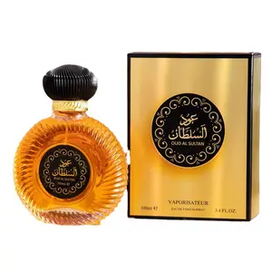 Luxurious Arabian-style men's cologne - 3.38 ounces, long-lasting fragrance, grape, jasmine, amber and gardenia scent, alcohol-free and without parahydroxybenzoate, stainless steel bottle, ideal gift for holidays, birthdays and anniversaries