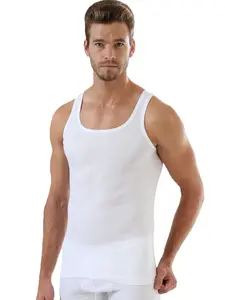 2-Pack Men's Premium Cotton Tank Top | Turkish 100% Cotton Jersey | Crew Neck A-Shirt Undershirt | Arma Yildiz