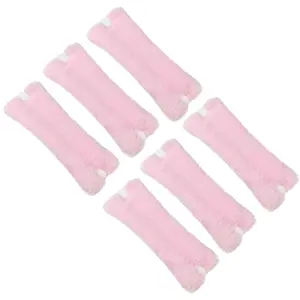VOCOSTE 6 Pcs Sleeping Curling Roller, Heatless Hair Roller, Coral Fleece Night Curler for Women, Pink