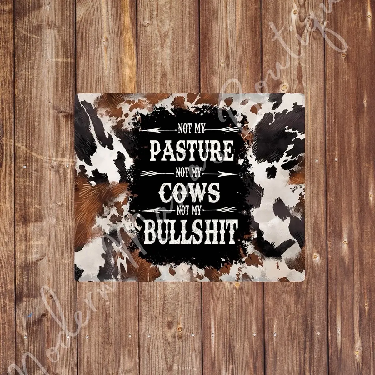 Cow photo slate