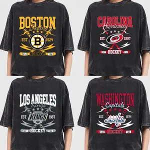 Comfort Color | Vintage Hockey Graphic T shirt | Retro City Sports Shirt | Classic Varsity Style Streetwear | Unisex Pepper Color