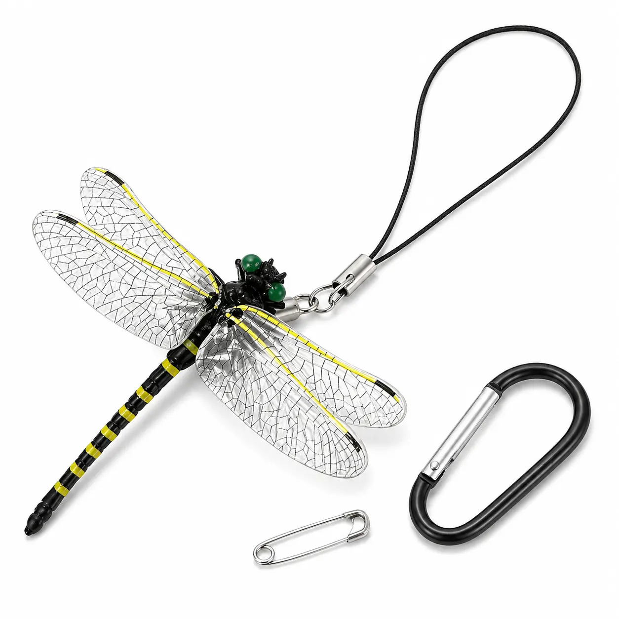 【Buy 2 Get 3 Free】Realistic Dragonfly Hat Clip, 3D Dragonfly Decoy for Deer & Horse Flies, Clip-On Outdoor Accessory for Hiking, Gardening & Camping