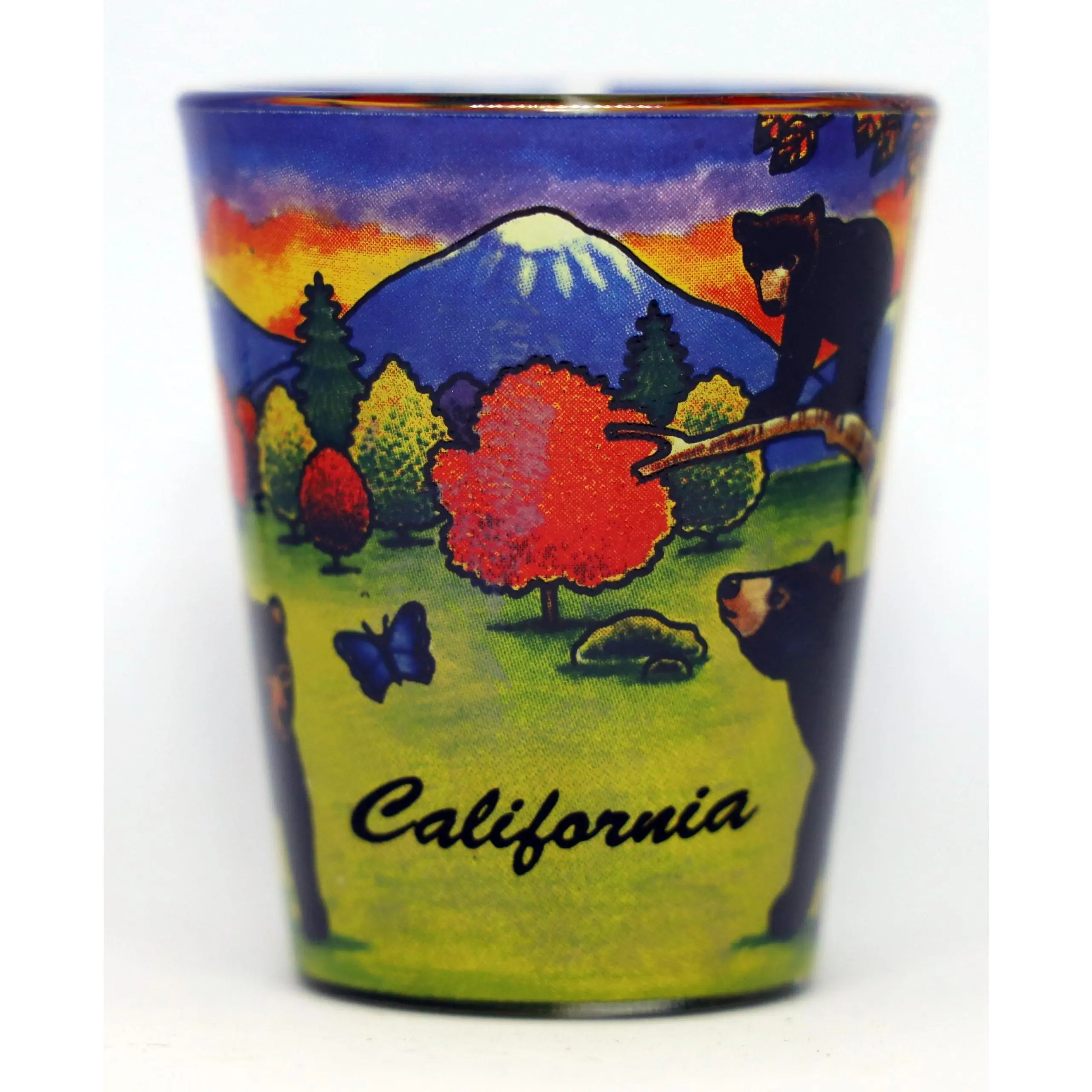 California Bear In & Out Collectible shot glass