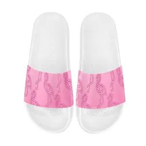Flamingo Life® Womens Neon Slide Sandals White Sole