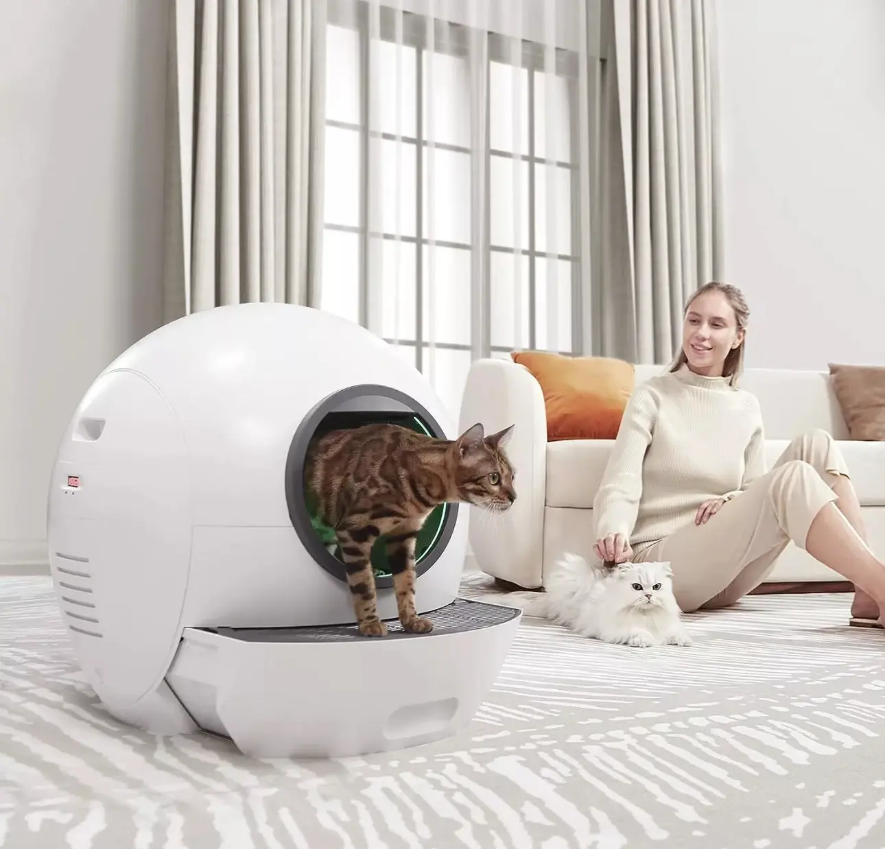 Brand new and original Smart cat litter box Self Cleaning, No Scooping Automatic Litter Box