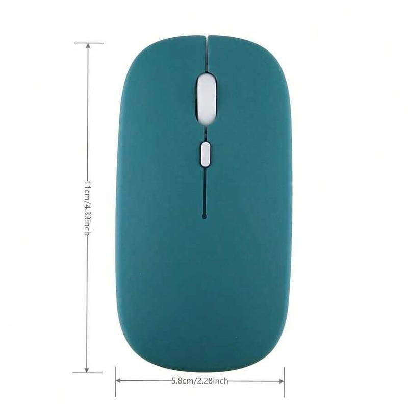 Macaron Color Plastic Wireless Silent Mouse, Universal Wireless Mouse for iPad, Laptop, Android, Windows Tablet, Rechargeable Battery