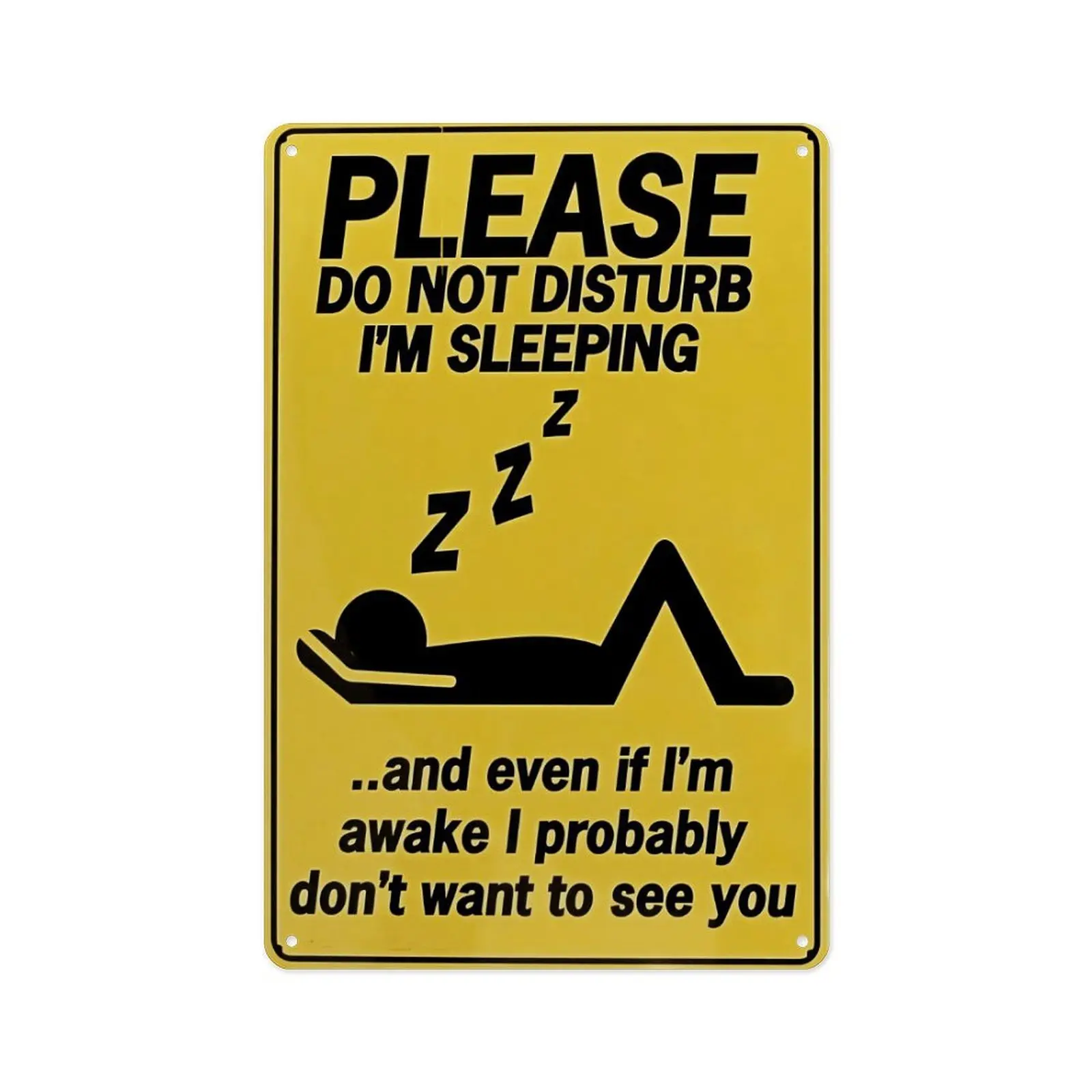 1pc Humorous "Do Not Disturb" Metal Sign - 8x12 Inch Vintage Wall Decor for Home, Office, Man Cave |   No Electricity Needed, Funny Room Plaque for Graduation & Holiday Gifts |   Bold Text, Premium Craftsmanship |   Ideal for Gift Shoppers