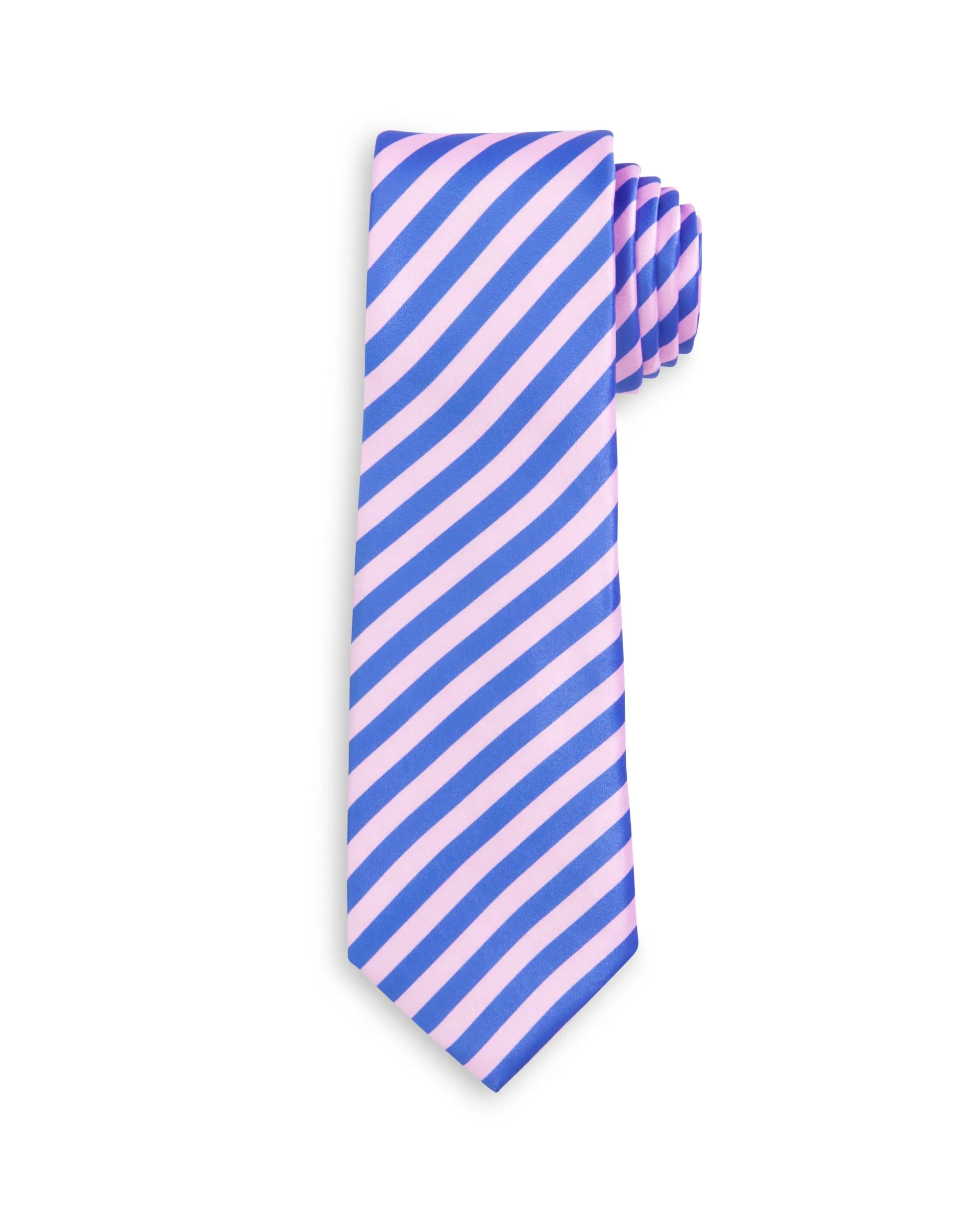 Daybreak Pink and Blue Stripe Child Tween Adult Machine Washable Necktie
