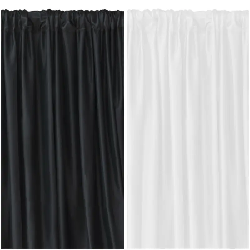 Satin Backdrop 5ft x 10ft - High-Quality Satin, One Peace Design, Hemmed Edges, 4-Inch Diameter Rod Pocket for Easy Storage