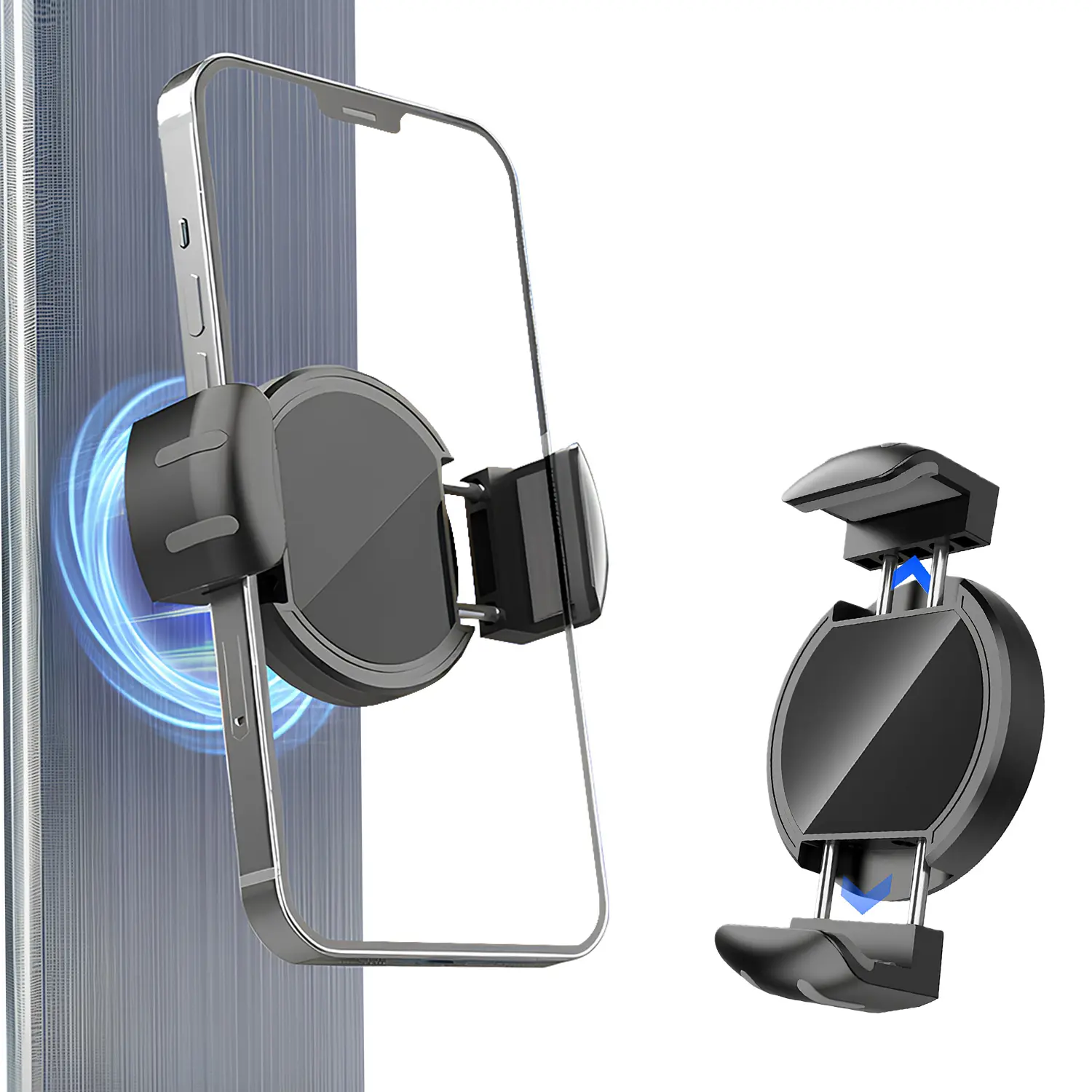 Magnetic Phone Holder for Gym Golf Cart, Gym Phone Holder Workout Record, or Any Metal Surface, Gym Magnet Phone Mount Cradles Compatible with 4.7-7" Phones