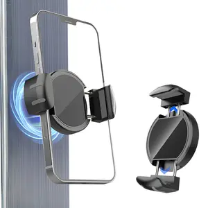 Magnetic Phone Holder for Gym Golf Cart, Gym Phone Holder Workout Record, or Any Metal Surface, Gym Magnet Phone Mount Cradles Compatible with 4.7-7" Phones