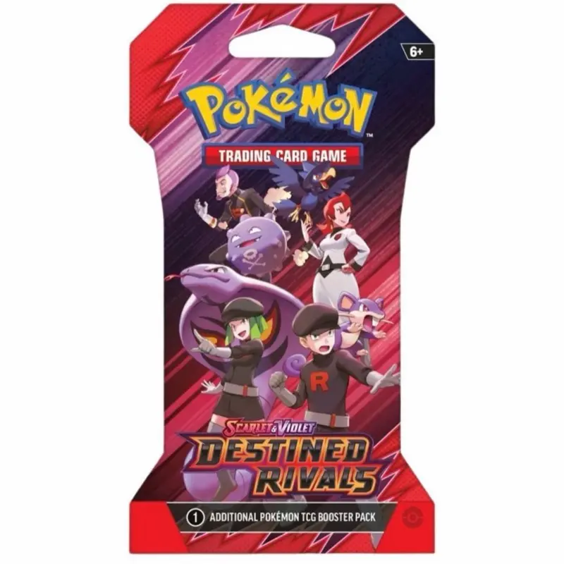 Pokemon SV10 Destined Rivals Sleeved Trading Card Packs, Non-Sports Collectible Trading Card Accessories