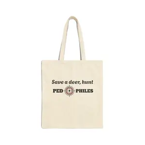 Save a deer tote bag (text only)