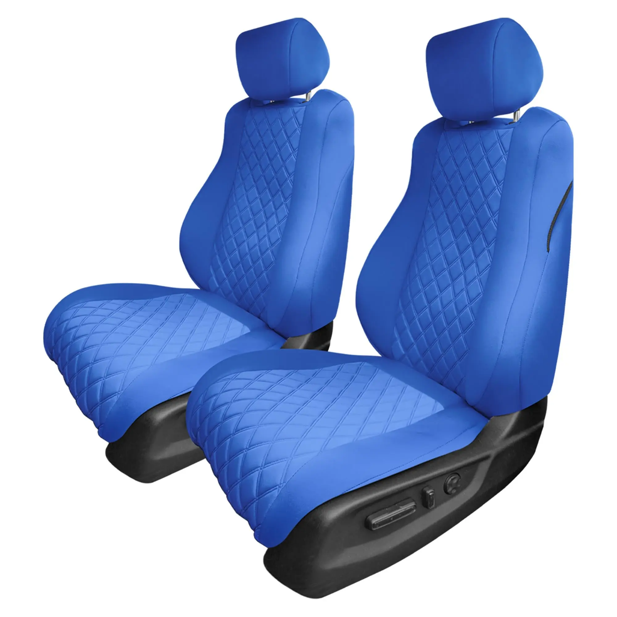 Honda Accord 2018 - 2022 - Front Set Seat Covers - Ultraflex Neoprene - Fits All Trims - Solid Blue, Automotive Seat Covers, Car Seat Covers, Waterproof