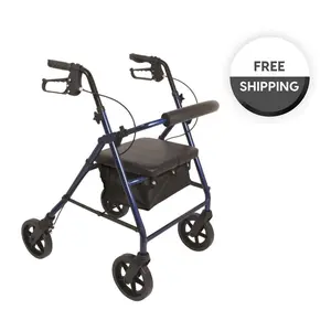 ProBasics  Rollator Aluminum 8 in. Wheel, Blue