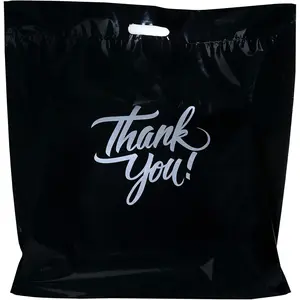Infinite Pack Thank You Merchandise Bags, Die Cut Handles, Retail Shopping Bags for Boutique - Choose Color & Size