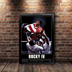Vintage Rocky Iv Movie Poster - Classic Art Decor For Film Fans - Ready To Hang Without Frame
