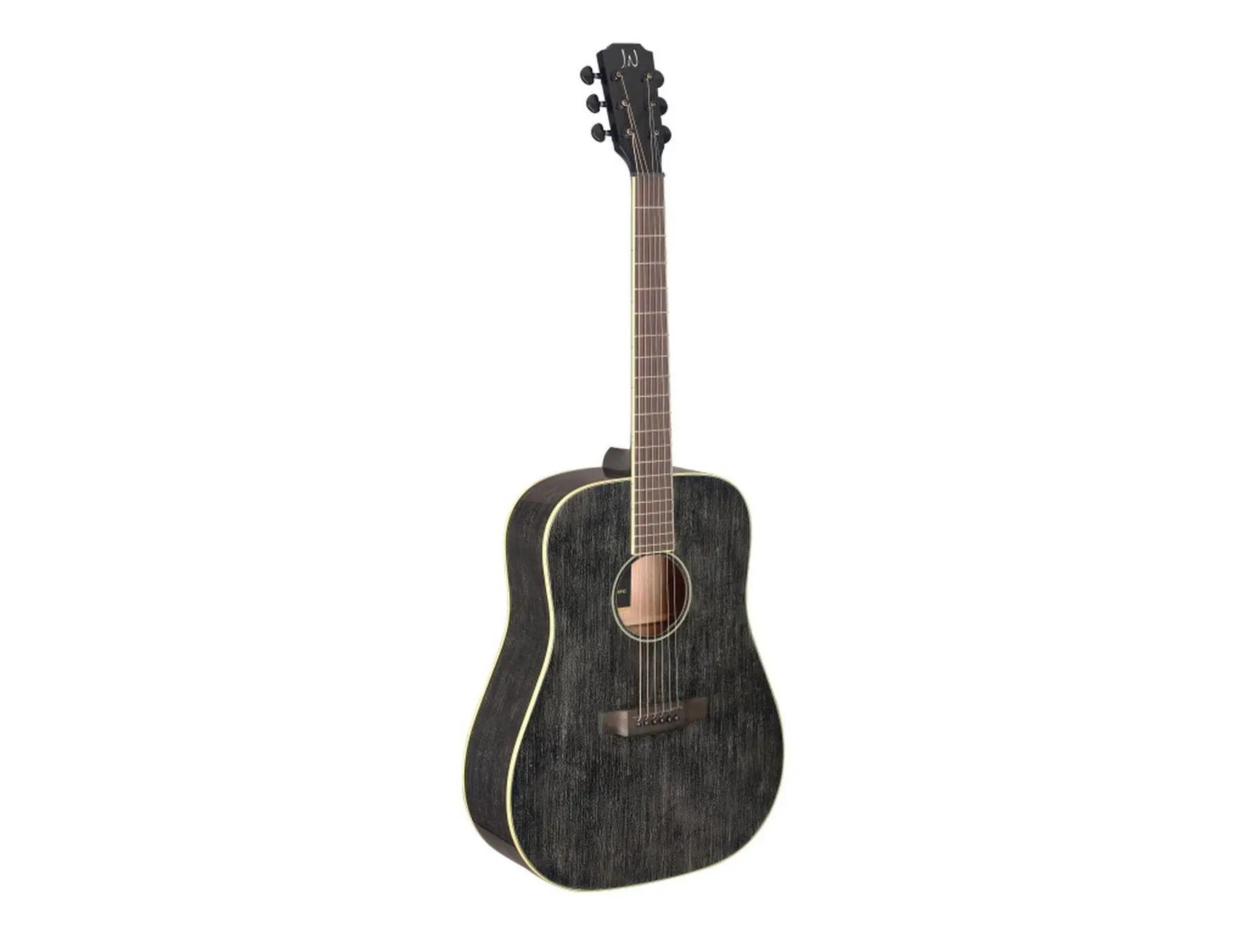 212 MAIN J.N 24305 Dreadnought Acoustic Guitar - Solid Mahogany Top, High Gloss Solid Wood Musical Instrument for Hobbies