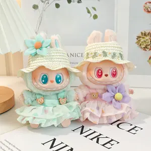 Labubs' Doll Clothes Set，Kawaii 17cm Labubu Chlohtes & Accessries Bundle，Hadmade Cutedisplay Suit，Accessories For Labubu Doll Collection (Doll Not Included)