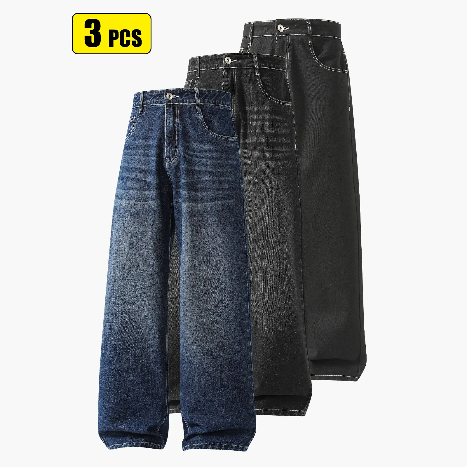 Dark blue + black gray + black