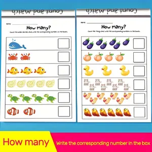 Interactive Preschool Math Workbook – Number Tracing, Fun Addition & Subtraction, Counting Practice for Toddlers Ages 2–4, Perfect for Pre‑K, Homeschool & Classroom Learning