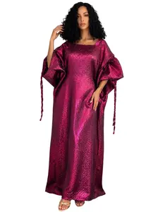 Women's Luxury Embellished Bodycon Kaftan Maxi Dress - Elegant Casual, Formal Evening Gown