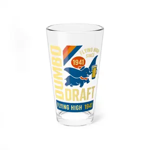 Dumbo Draft Mixing Glass | 16oz Vintage Circus Beer-Inspired Pint | Parkbound Taproom Glassware