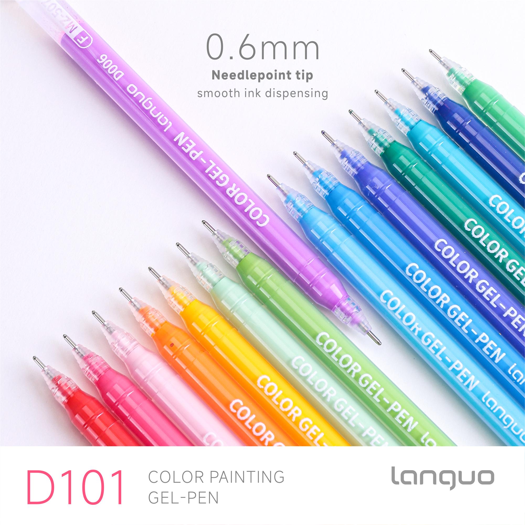 【BUY 1 GET FREE GIFT】languo 252 PCS Acrylic Gel Pens for Coloring art_set, 234-Colors Gel Colored Pens Set, Gel Pens for Adult Drawing Doodling Journaling, Art Supplies and DIY Crafts pen set artist painting office school student gift Retractable