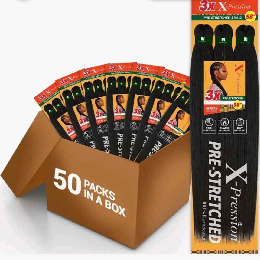 Sensational 3X X-pression pre Stretched box of 50 parc mixed,1b, 2, 4,30,27,