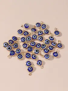 40pcs Devil Eye Pendants DIY Accessories, Perfect for Necklace Bracelet Making, Unique Charms for Crafting Projects, DIY Jewelry Making