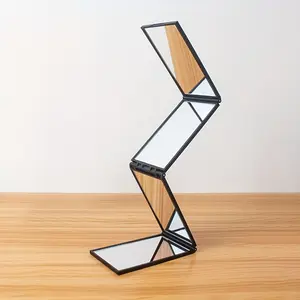 1pc Portable Folding Mirror - 360° Four-Sided Handheld, Suitable for Haircutting, Travel & Multi-Functional Use – Compact Lightweight Design,Christmas party gifts