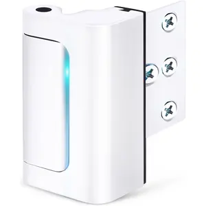 Door Reinforcement Lock -  Proof High  Door Lock Front Door Locks for  Safety Withstand 800 lbs Top Door Latch Lock Flip Door Guardian for Inward Swinging Inside Door