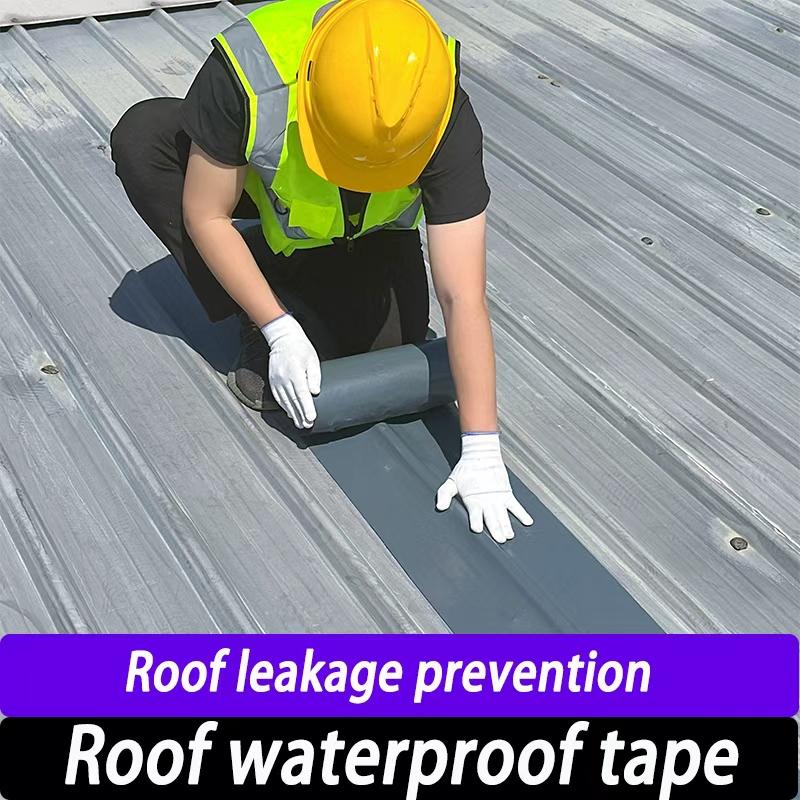 Roof Leak Repair, 3.94in (W) * 11yd (L), High Low Temperature Resistant (-76°F To 230°F), UV & Corrosion Resistant, Quick Leak Repair For Rusty Roofs Wood Structures & Corrugated Tiles