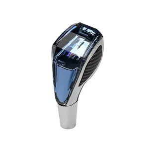Car Manual Gear Shift Knob, Interchangeable Knob, 5 Speed Car Crystal Touch Sensor LED Light Shift Knob, Car Interior Accessories for Vehicle Decoration