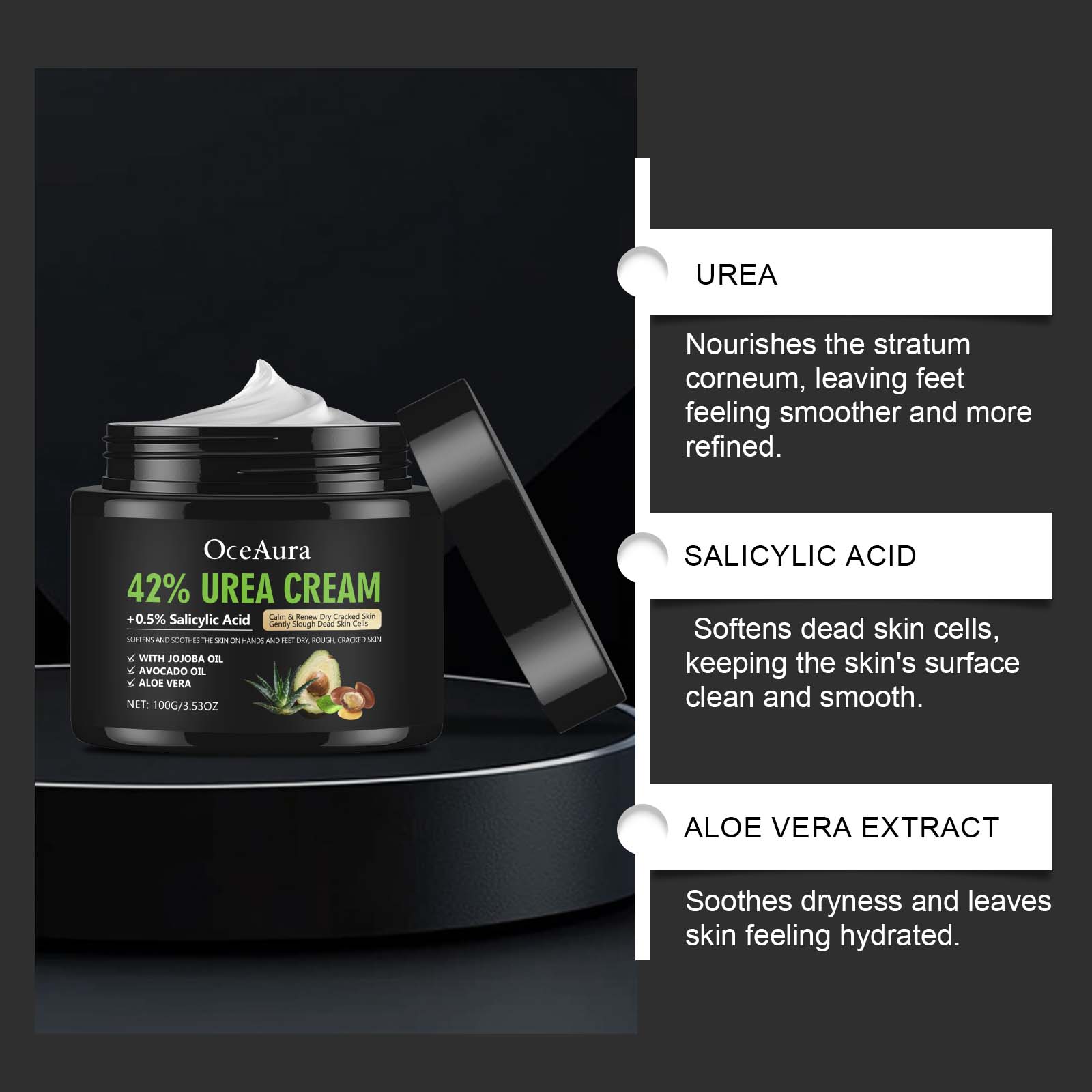 Foot Moisturizing Cream - Nourishing and Hydrating Care for Soles, Lightweight and Easily Absorbed Moisturizing Treatment