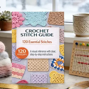 Crochet Stitch Handbook: 125 Common Stitches, Three Knitting Methods, From Basic to Advanced, Includes Patterns, Textures, Gaps, Waves, Decor, Home, Diy