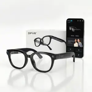 DPVR AI Smart Glasses with Camera and Bluetooth – 13MP 4K Camera Glasses for Men & Women, Video Recording Glasses with Continuous Voice Assistant, AI Translation, IP54, for Travel, Work, Music, Vlog ideal father