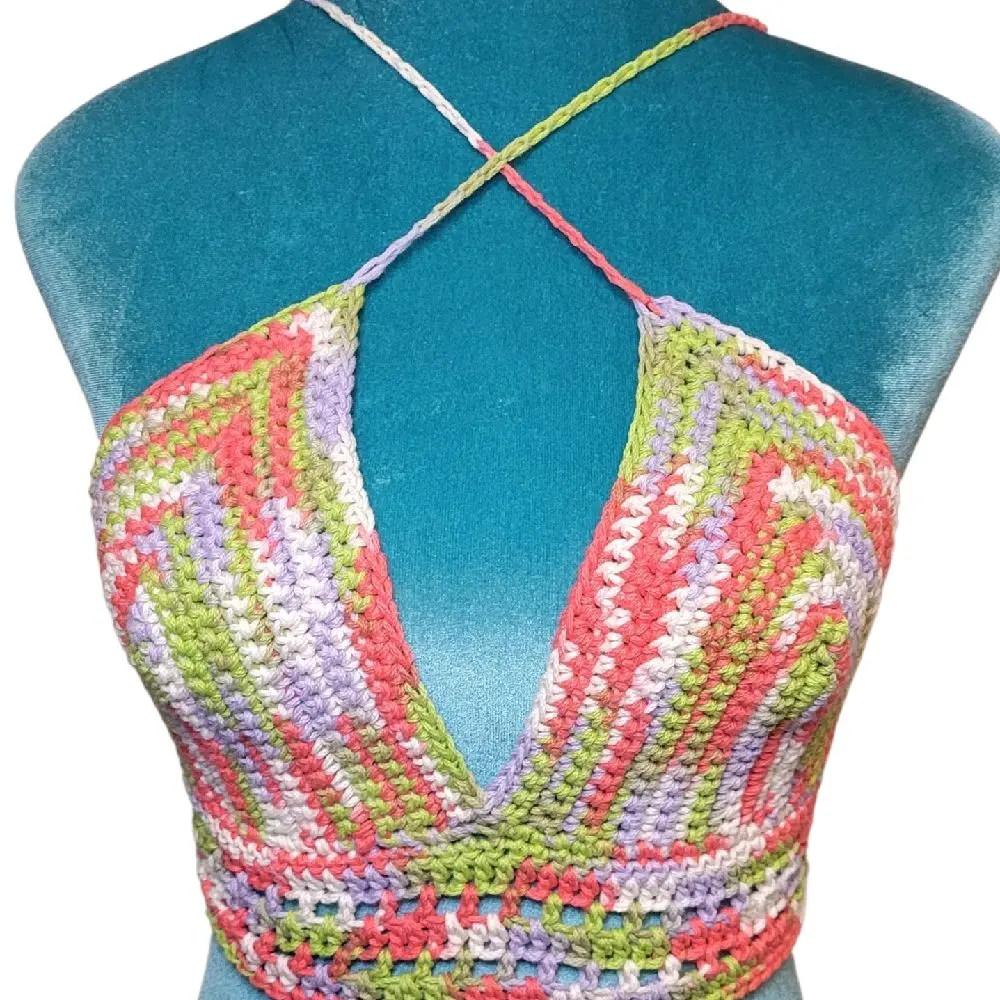 Handmade Crochet Cotton Crop Top