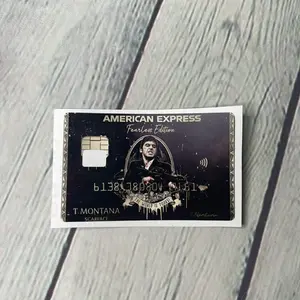 Fearless express credit card skin sticker decal