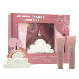 Ariana Grande Ladies Cloud Pink Set (3Pc) Eau de Parfum (EDP) Spray 3.4 oz / 100 ml / Shower Gel 3.4 oz / 100 ml / Body Soufflé 3.4 oz / 100 ml