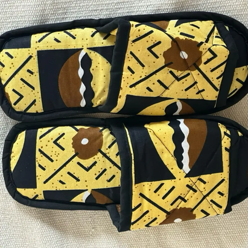 African print slippers handmade for all men women