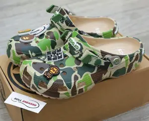 Classic Clog Shoes BAPE x STAPLE – Green Camo Limited Edition